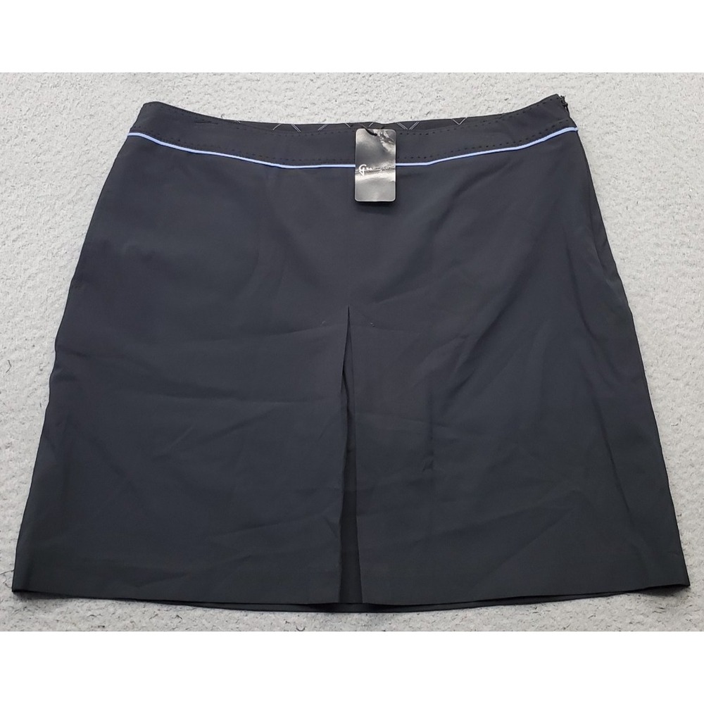 Greg Norman Golf Skort Womens 8 Black Stretch Performance Side Zip Activewear
